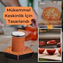 Esmo Home Polham Pro Serisi 5 Açılı Tüm Bıçaklara Uyumu Bileyici, Silindir Tipi Süper Keskinleştirici Bileme