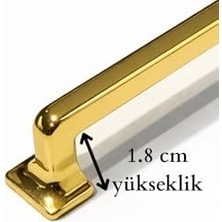 Esmo Home Canik Mobilya Kulpları, Metal, Tv Ünitesi Yatak Odası Çekmece Vestiyer Mutfak Dolap Kulbu (Altın Sarı, 224 Mm)