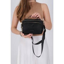 Silver & Polo Silver Polo SP1221 Kadın Çapraz Çanta Saten Siyah-Siyah