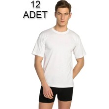 Seher Yıldızı Erkek Penye Sıfır Yaka Atlet 12'li
