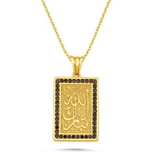 La Mia Felicita 925 Ayar Gümüş Allah Yazılı Maneviyat Kolyesi