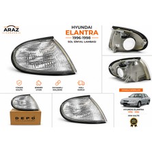 Depo Hyundai Elantra 1996-1998 Sol Sinyal Lambası | Şeffaf Cam | Birebir Uyum