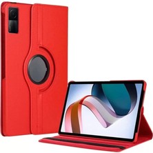 Newface Xiaomi Redmi Pad Se 4g Kılıf 360 Tablet Deri Kılıf - Kırmızı