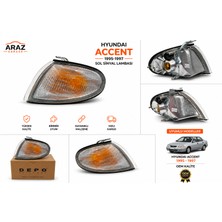 Depo Hyundai Accent Sedan 1995-1997 Sol Sinyal Lambası | Şeffaf Cam | Birebir Uyum