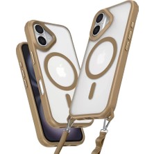 Newface Iphone 16 Kılıf Enka Magsafe Silikon Kılıf - Desert