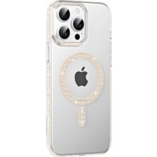 Joko Apple Iphone 15 Pro Max Move Taşlı Magsafe Kapak - Pembe