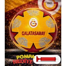 Can Sport Galatasaray Lisanslı Premium Orjinal Futbol Topu Yeni Sezon 430 gr 5 No Futbol Topu Özel Seri Pompa Hediyeli