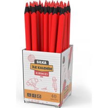 Silka Kırmızı İlk Kalemim (Kurşun Kalem) Art.622 (40 Lı Paket)