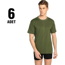 Seher Yıldızı Renkli Sıfır Yaka Erkek Atlet 6lı