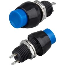 IC-191 Mavi 10MM Basmalı On-Off 2p Anahtar Buton DS-450