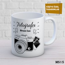 Birsence Kişiye Özel Meslek Temalı Kupa | Isimli & Fotoğraflı Premium Hediye Bardak Fotoğrafçı