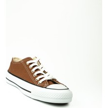 Look Life 1001 Kahverengi Keten Kadın Sneaker Ayakkabı
