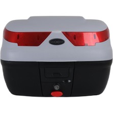 Maxem Motosiklet Arka Çantası Gri 40 Litre Topcase Motor Çanta Full Sl-40