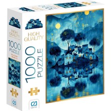 Ca Games Puzzle 1000 Parça Mavi Evler Ca1000-7055