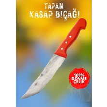 Tapan Bıçağı Tapan Kasap Bıçağı 29 cm Dövme Çelik Kırmızı