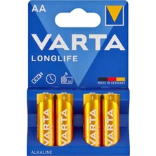 Varta Longlife Power Alkalin Aa Kalem Pil 4'lü Paket