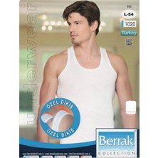 Berrak 1020 Formalı Erkek 6'li Paket Özel Dikişli Atlet