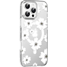 Joko Apple Iphone 16 Pro Max Floral Magsafe Kapak - Beyaz