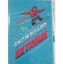 Mikro Kilitli Hatıra Defteri Günlük Snowboard Extreme
