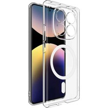 Newface Xiaomi Redmi Note 14 Pro 4g Combo Sert Şeffaf Magsafe Kapak - Şeffaf