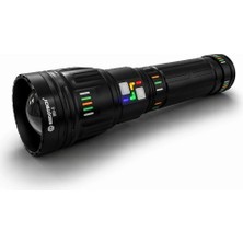 Epilons Bedotech Bd-3 60W Tg LED Alüminyum Alaşımlı Zoomlu Type-C Renkli Pil Göstergeli Şarjlı El Feneri