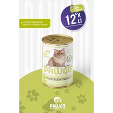 Pawgo Avantaj Serisi | Kuzulu | Yetişkin | Parça Etli | Kedi Yaş Mama | 400G x 12