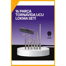 Esplendor Çok Amaçlı 16LI Bits Uç Seti Dayanıklı Tornavida Adaptör