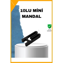 Esplendor Tekrar Kullanılabilir Poşet Mandalı Siyah 10 Adet