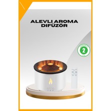 Esplendor Alev Efektli Aromaterapi Difüzörü – 360 ml Su Hazneli, Sessiz ve Zaman Ayarlı