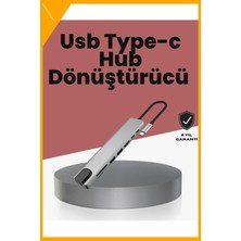 Esplendor Alüminyum Gövdeli Type‑c HDMI &amp; Ethernet Adaptör – Tak &amp; Çalıştır