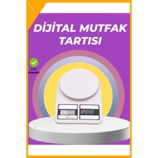 Esplendor Beyaz Plastik Dijital Mutfak Tartısı – 24X16.8X1.5CM