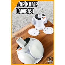Esplendor Kamp Lambası Işıldak Beyaz Işık Güneş Enerjili Solar Aydınlatma 5 Kanatlı Katlanabilir