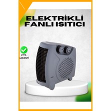 Esplendor Fanlı Elektrikli Isıtıcı Termostatlı Güvenli Yanmaz Plastik Gövde