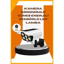 Esplendor Solar Şarjlı Kamera Tasarımlı LED Duvar Lambası Hareket Sensörlü Dış Mekan Aydınlatma