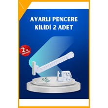 Esplendor Pencere Güvenlik Kilidi Açılma Sınırlayıcı Aparat 2 Adet