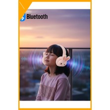 Esplendor Tavşan Kulaklı Şarjlı Bluetooth Kulaklık Düşük Gecikmeli Kablosuz Ses