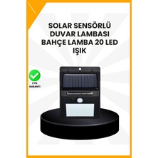 Esplendor Su Geçirmez IP65 20 LED Solar Sensörlü Bahçe ve Veranda Aydınlatma