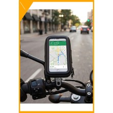 Esplendor Su Geçirmez Motosiklet Bisiklet Telefon Tutucu 360 Derece Döner Gidon Telefon Standı