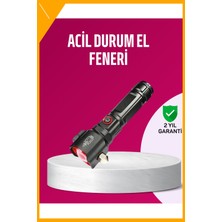Esplendor Acil Durum El Feneri Çekiç ve Pusula Özellikli Güçlü Işık