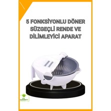 Esplendor Çok Fonksiyonlu Döner Rende Süzgeç Hazneli Ergonomik Sebze Doğrayıcı