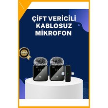 Esplendor 2in1 Kablosuz Yaka Mikrofonu Ios ve Android Uyumlu