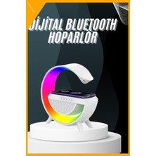 Esplendor Bluetooth Hoparlör G Şekli Atmosfer Akıllı Rgb Lamba Wireless Kablosuz Şarj