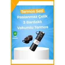 Esplendor Paslanmaz Çelik Termos Seti | 500 ml Kapasite, 6-12 Saat Isı Koruma, Hediye Kutulu