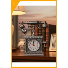 Esplendor Retro Telefon Görünümlü Çalar Saat Masa ve Raf Dekoru