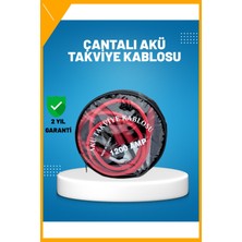 Esplendor 1200 Amper Akü Takviye Kablosu 2 Metre Izoleli Bakır Uçlu