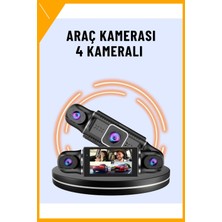 Esplendor 170° Geniş Açı 4 Kameralı Araç Kamerası Hareket Algılamalı