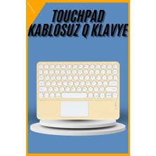 Esplendor Touchpad Tüm Cihazlara Uyumlu Bluetooth Klavye Touchpad Slim Kablosuz Wifi Q Klavye