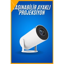 Esplendor Sinema Projektörü Android HDMI USB Wifi Ses Çıkışlı Ayaklı Projeksiyon Taşınabilir