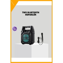 Esplendor 6.5 Inç Bluetooth Hoparlör Mikrofonlu Taşınabilir Karaoke ve Parti Sistemi