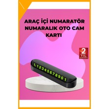 Esplendor Fosforlu Araç Içi Park Kartı Numaratörü